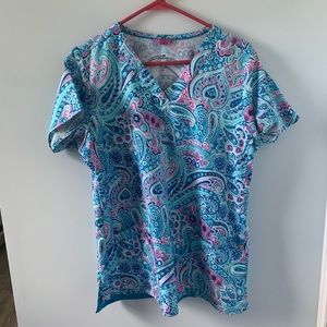 Vera Bradley scrub top
